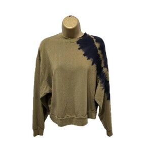 Joy Lab Shirt Womens XS Olive Green Tie Dye Goth Grunge Skater Urban Soft Dolman
